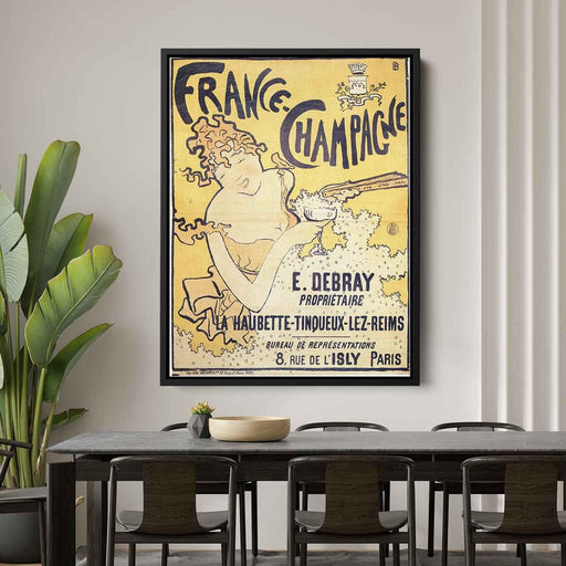 poster advertising France Champagne (1891) by Pierre Bonnard - Canvas Artwork