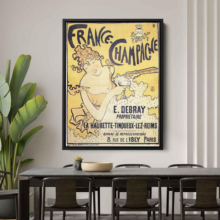 poster advertising France Champagne (1891) by Pierre Bonnard - Canvas Artwork