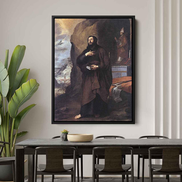 Saint Adelelmus of Burgos (1655) by Bartolome Esteban Murillo - Canvas Artwork