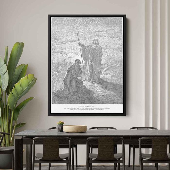 Samuel Blesses Saul by Gustave Dore - Canvas Artwork