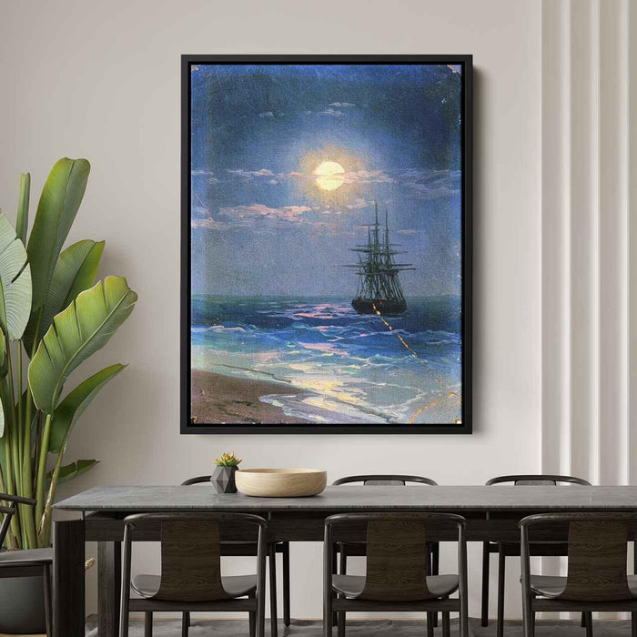 Sea at night by Ivan Aivazovsky - Canvas Artwork