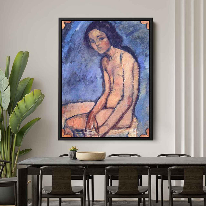 Seated nude (1909) by Amedeo Modigliani - Canvas Artwork