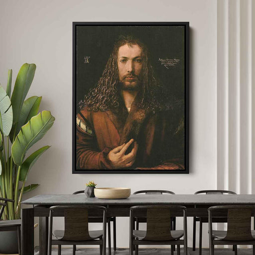 Self-Portrait at the Age of Twenty Eight (1500) by Albrecht Durer - Canvas Artwork