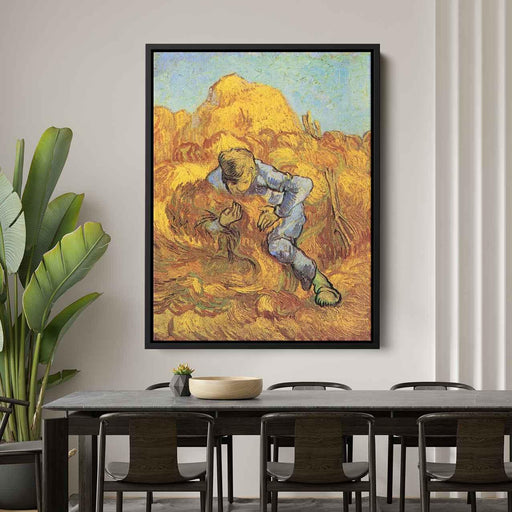 Sheaf-Binder, The after Millet by Vincent van Gogh - Canvas Artwork