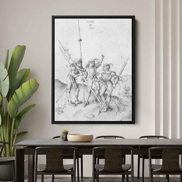 Soldiers (1489) by Albrecht Durer - Canvas Artwork