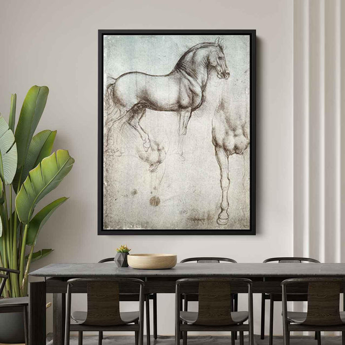 Study of horses (1490) by Leonardo da Vinci - Canvas Artwork