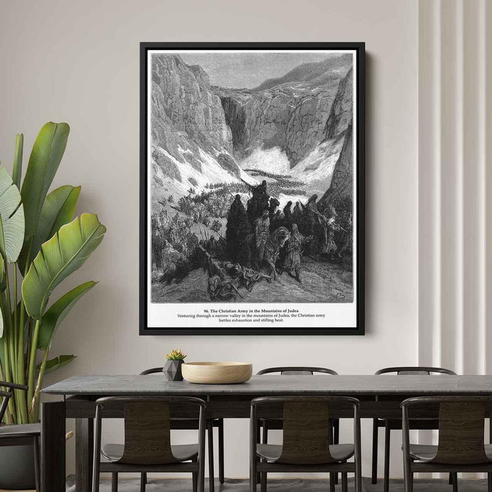 The Christian Army in the Mountains of Judea by Gustave Dore - Canvas Artwork