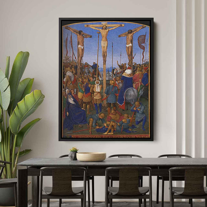 The Crucifixion (1460) by Jean Fouquet - Canvas Artwork