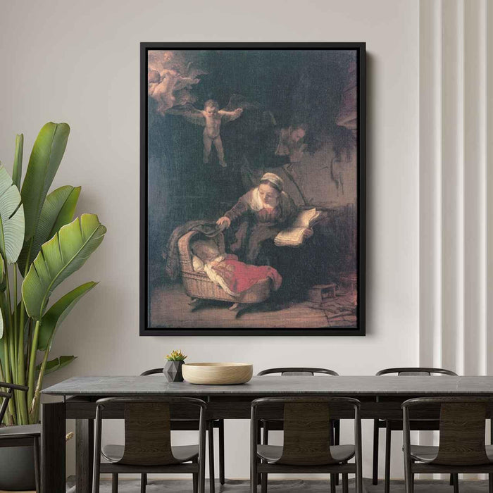 The Holy Family (1645) by Rembrandt - Canvas Artwork