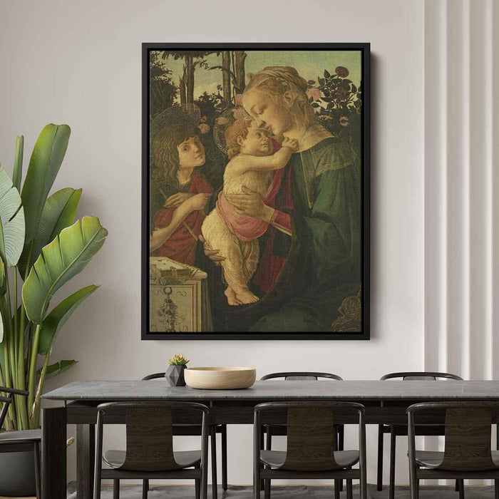 The Madonna and Child with the Infant Saint John the Baptist by Sandro Botticelli - Canvas Artwork