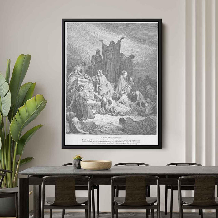 The Plague of Jerusalem by Gustave Dore - Canvas Artwork