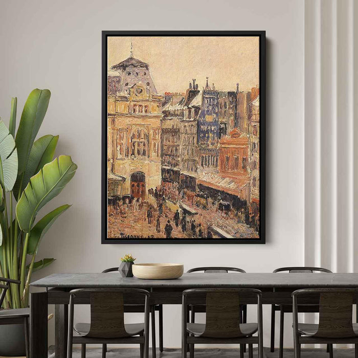 View of Paris, Rue d'Amsterdam by Camille Pissarro - Canvas Artwork