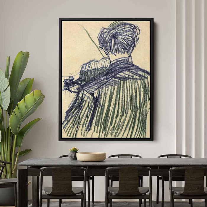 Violinist Seen from the Back (1887) by Vincent van Gogh - Canvas Artwork