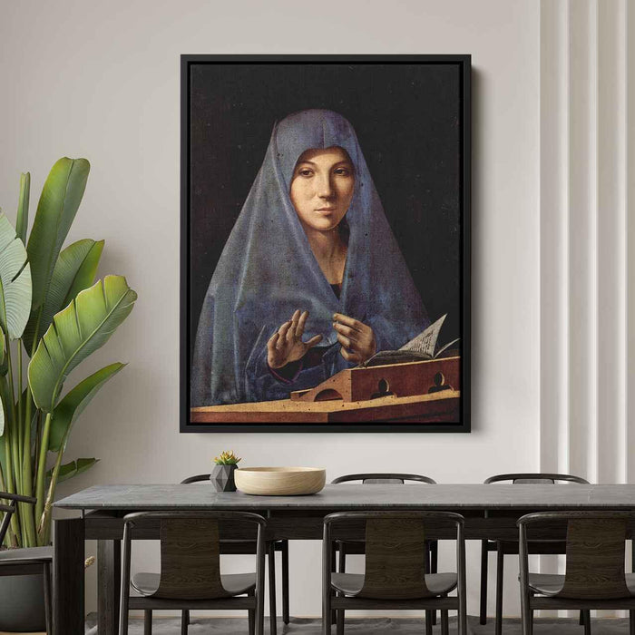 Virgin Annunciate (1475) by Antonello da Messina - Canvas Artwork