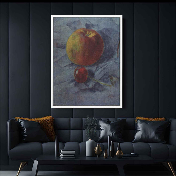 Apple and cherry (1917) by Kuzma Petrov-Vodkin - Canvas Artwork