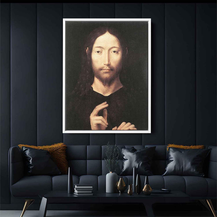 Christ Giving His Blessing (1478) by Hans Memling - Canvas Artwork