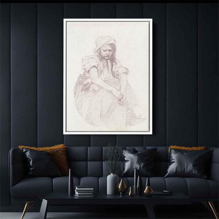 Contemplation by Alphonse Mucha - Canvas Artwork