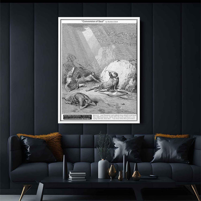 Conversion Of Saul by Gustave Dore - Canvas Artwork
