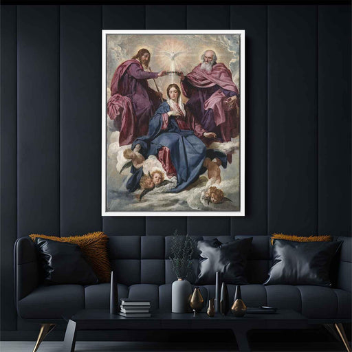 Coronation of the Virgin (1644) by Diego Velazquez - Canvas Artwork