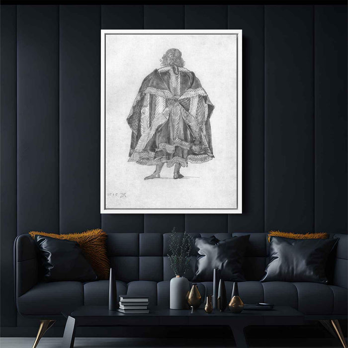 Design to a court dress by Albrecht Durer - Canvas Artwork