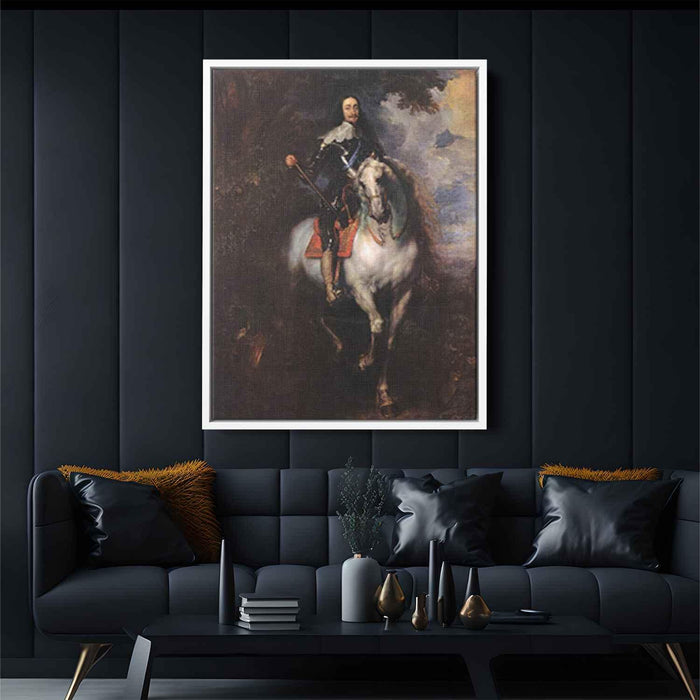 Equestrian Portrait of Charles I, King of England by Anthony van Dyck - Canvas Artwork