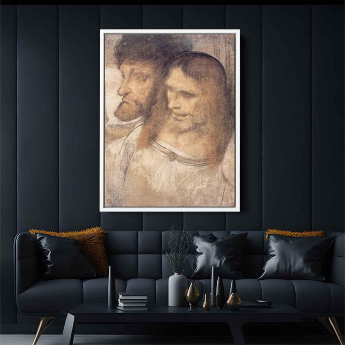 Heads of Sts Thomas and James the Greater by Leonardo da Vinci - Canvas Artwork