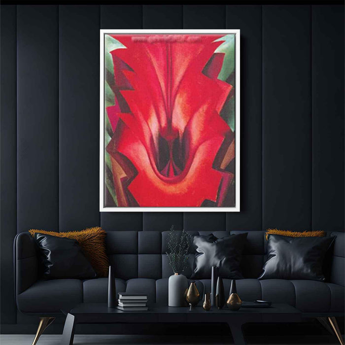 Inside Red Canna (1919) by Georgia O'Keeffe - Canvas Artwork