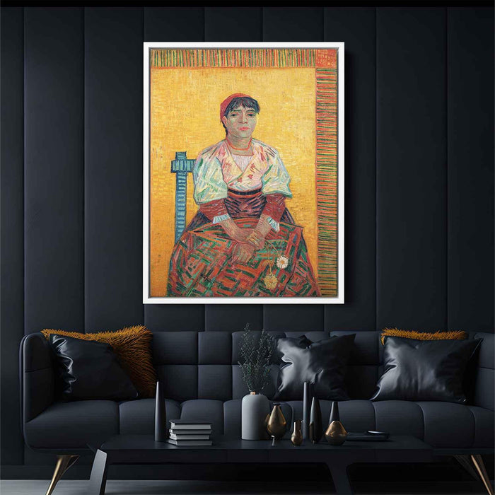 Italian Woman (Agostina Segatori) (1887) by Vincent van Gogh - Canvas Artwork
