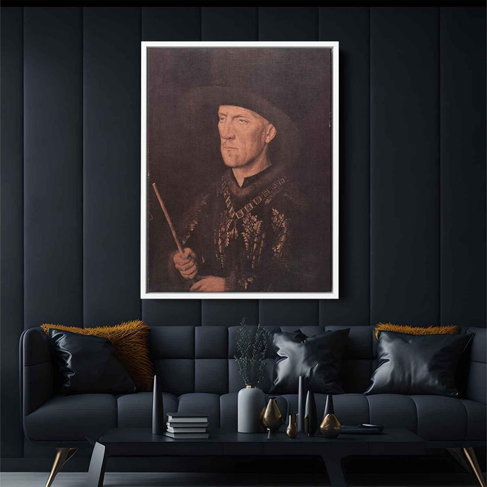 Portrait of Baudouin de Lannoy (1435) by Jan van Eyck - Canvas Artwork