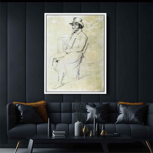 Jean François Julien Menager by Jean Auguste Dominique Ingres - Canvas Artwork