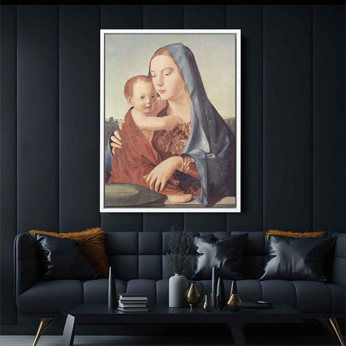 Madonna and Child (Madonna Benson) (1470) by Antonello da Messina - Canvas Artwork