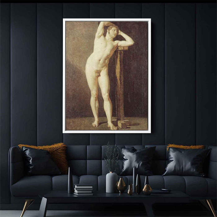 Male nude (1801) by Jean Auguste Dominique Ingres - Canvas Artwork