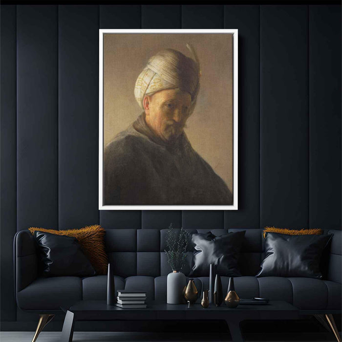 Old man with turban (1625) by Rembrandt - Canvas Artwork