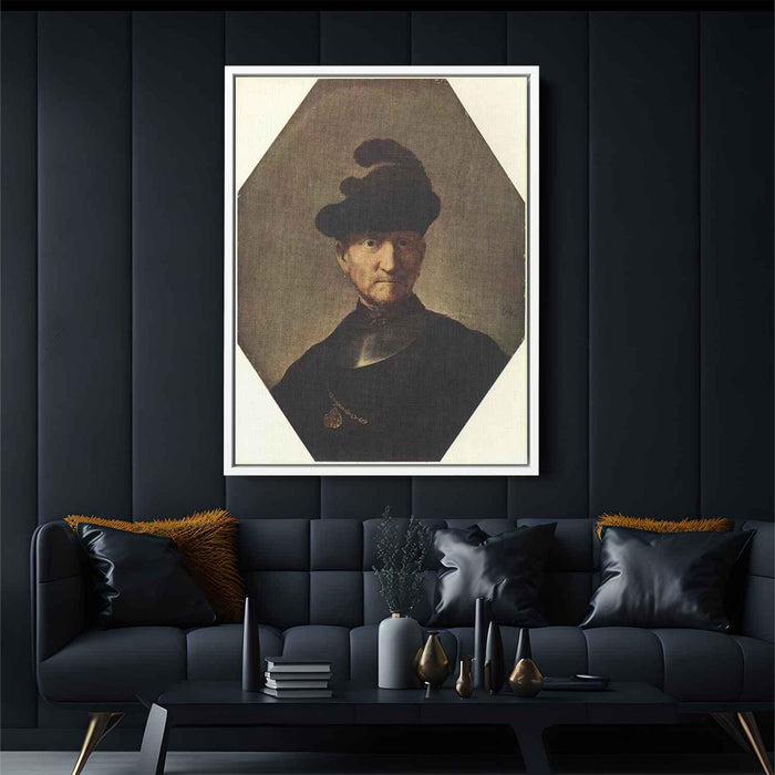 Old Soldier (1630) by Rembrandt - Canvas Artwork