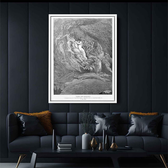 Paolo and Francesca II by Gustave Dore - Canvas Artwork