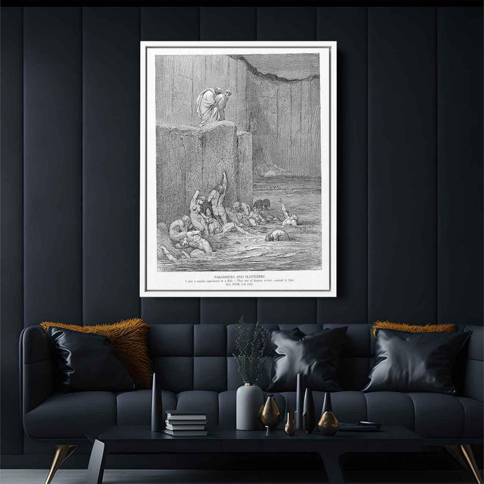 Paramours and Flatterers by Gustave Dore - Canvas Artwork