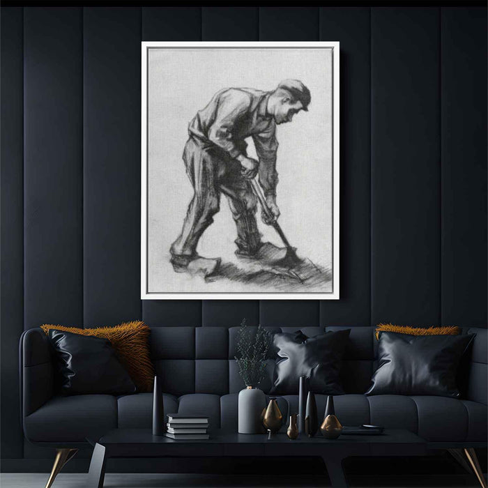 Peasant Boy, Digging by Vincent van Gogh - Canvas Artwork