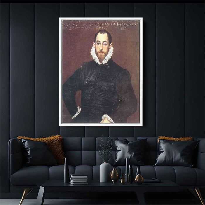 Portrait of a gentleman from Casa de Leiva (1580) by El Greco - Canvas Artwork