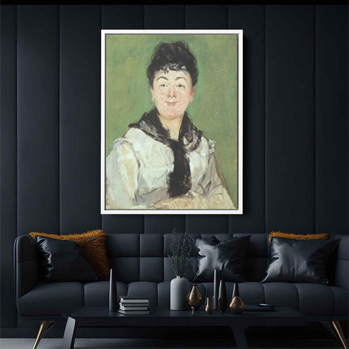 Portrait of a lady with a black fichu (1878) by Edouard Manet - Canvas Artwork