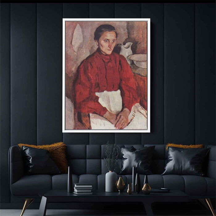 Portrait of a nurse (1907) by Zinaida Serebriakova - Canvas Artwork
