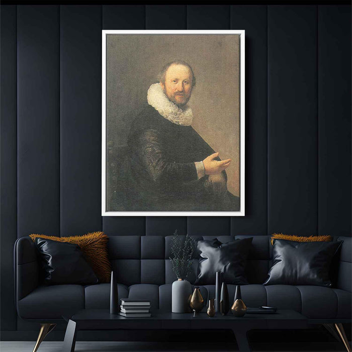 Portrait of a Seated Man (1632) by Rembrandt - Canvas Artwork