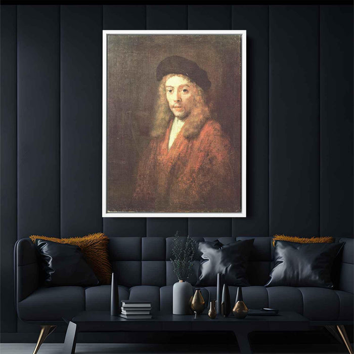 Portrait of a young man (1663) by Rembrandt - Canvas Artwork