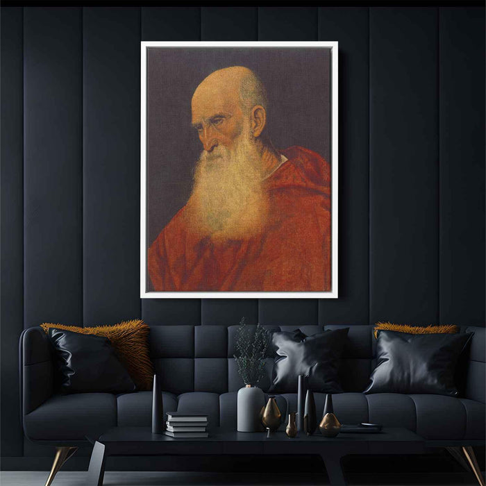 Portrait of an Old Man (Pietro Cardinal Bembo) (1546) by Titian - Canvas Artwork