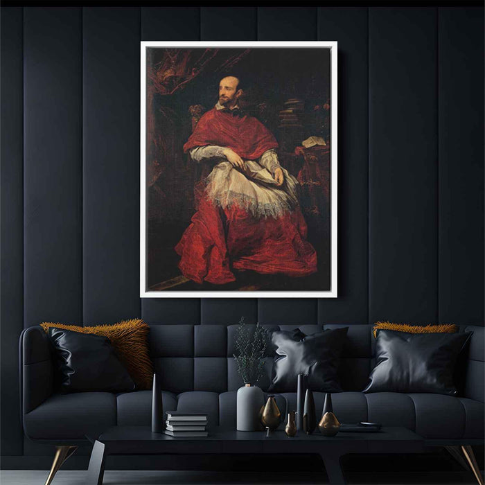 Portrait of Cardinal Guido Bentivoglio (1625) by Anthony van Dyck - Canvas Artwork