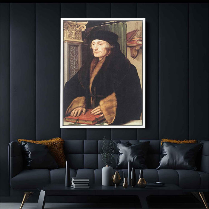 Portrait of Erasmus of Rotterdam (1523) by Hans Holbein the Younger - Canvas Artwork