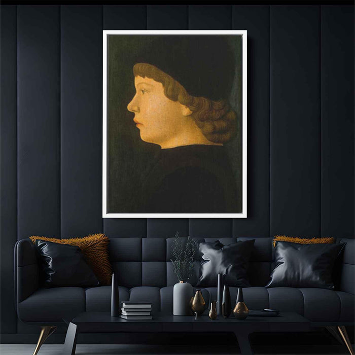 Profile Portrait of a Boy (1470) by Jacopo Bellini - Canvas Artwork