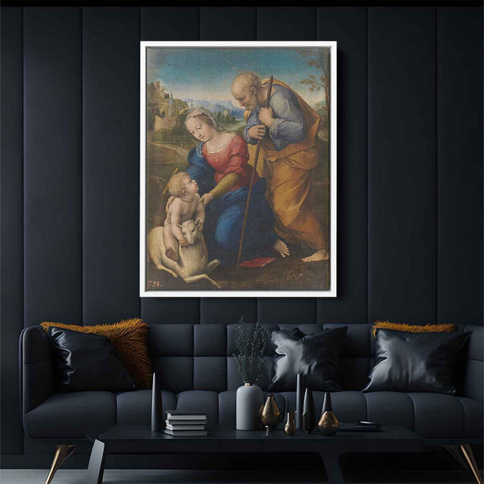 The Holy Family with a Lamb (1507) by Raphael - Canvas Artwork