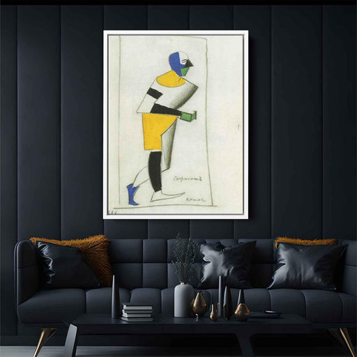 Sportsman (1913) by Kazimir Malevich - Canvas Artwork