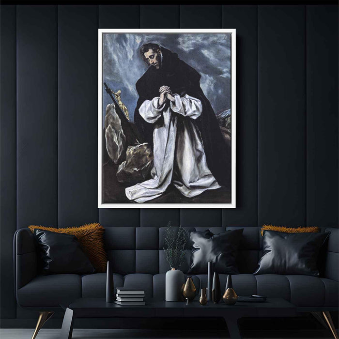 St. Dominic praying (1588) by El Greco - Canvas Artwork