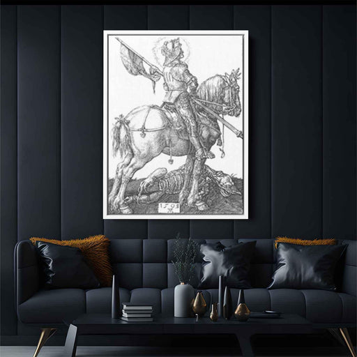 St George on Horseback (1505) by Albrecht Durer - Canvas Artwork